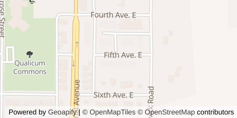 Map of 303 134 Fifth Ave E, Qualicum Beach