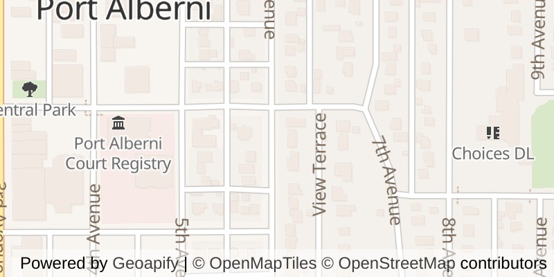 Map of 2979 6th Ave, Port Alberni