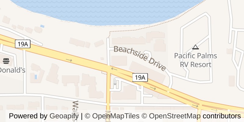 Map of 206 194 Beachside Dr, Parksville